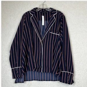 SONCY Womens Long Sleeve Pajama Top Plus Size 5X NWT